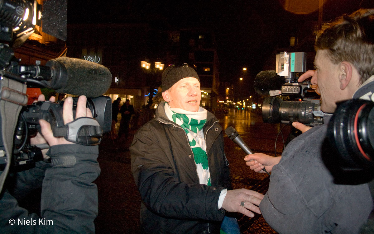 Protest FC Groningen-supporters